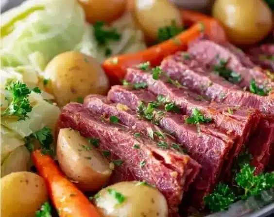 Slow Cooker Corned Beef and Cabbage