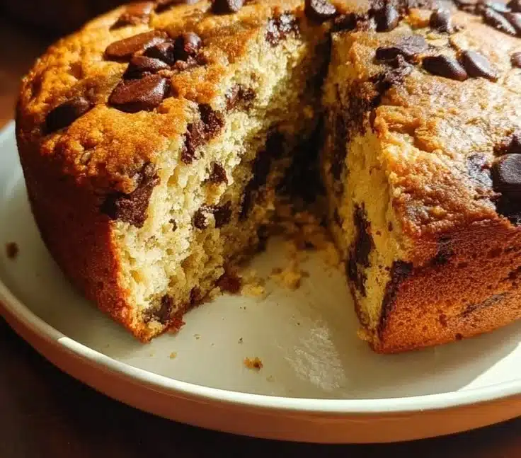 Soft Banana Chocolate Cake