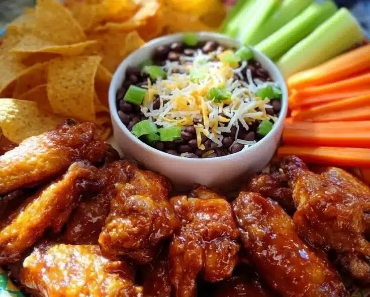 Delicious Super Bowl appetizers for game day celebration.