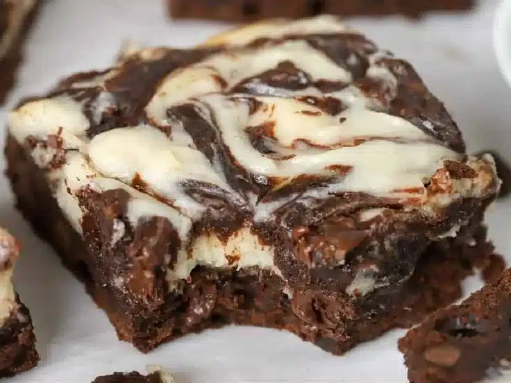 Swirled Cream Cheese Brownies