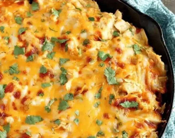 The Best Cheesy Keto Enchilada Casserole