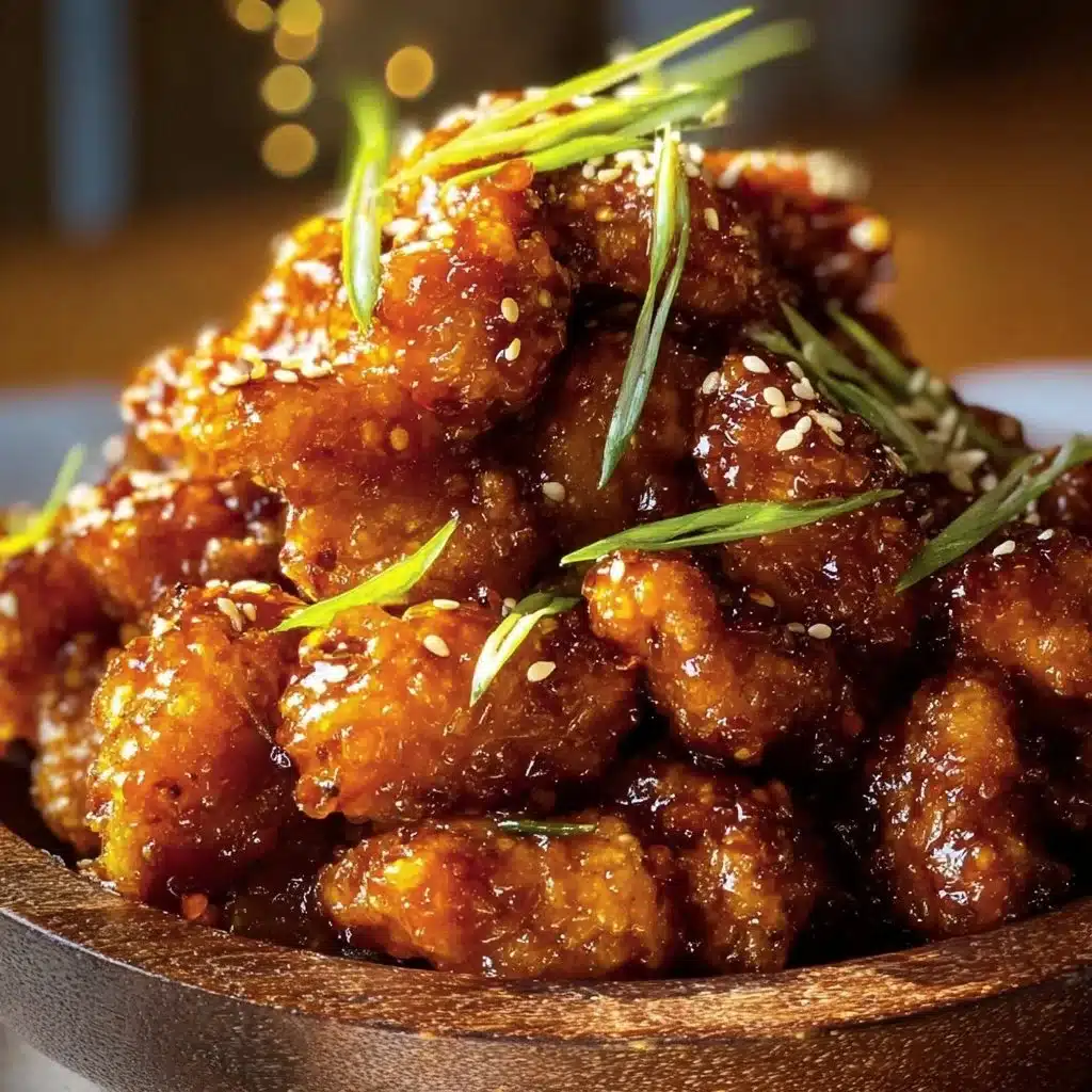 Delicious crispy homemade orange chicken served on a plate