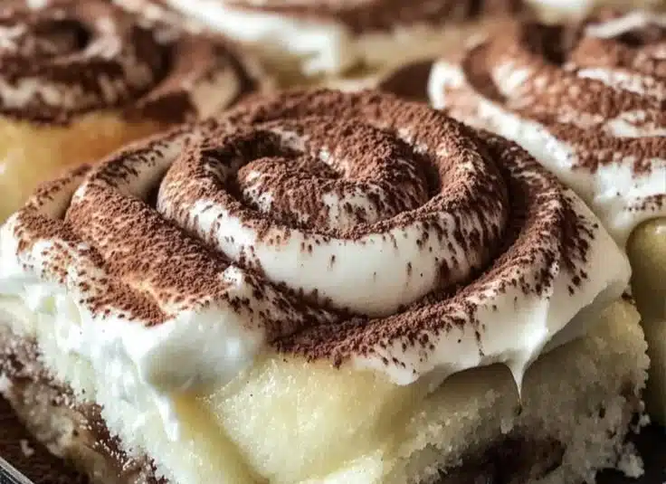Tiramisu Cinnamon Rolls