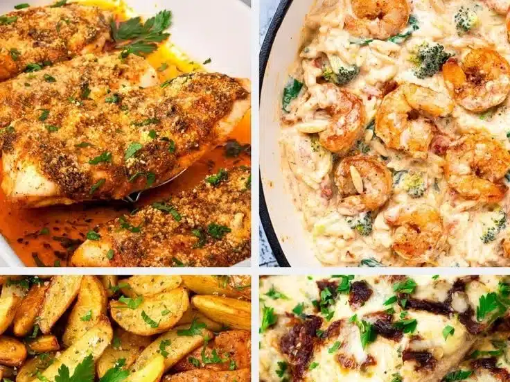 Easy-to-make high protein meals for spring featuring fresh ingredients.