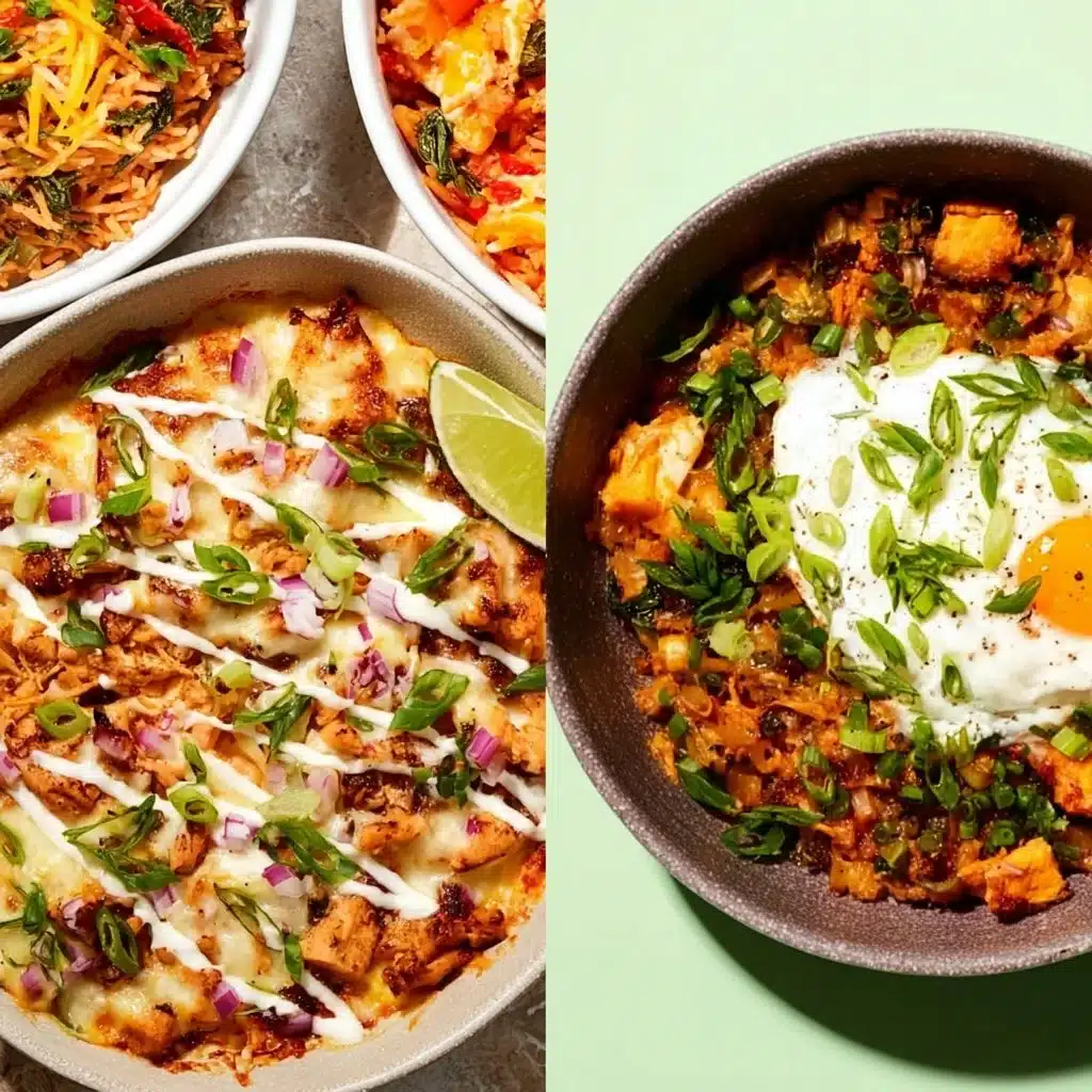 Plate of high protein dinner with vegetables and lean protein under 500 kcal