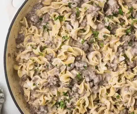 30-Minute Ground Beef Stroganoff