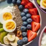 A variety of low-calorie high-protein breakfasts for busy mornings.