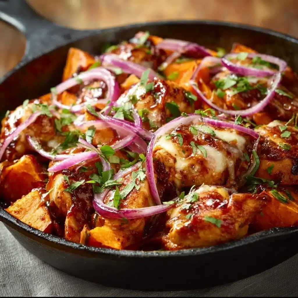 BBQ Chicken Sweet Potato Skillet