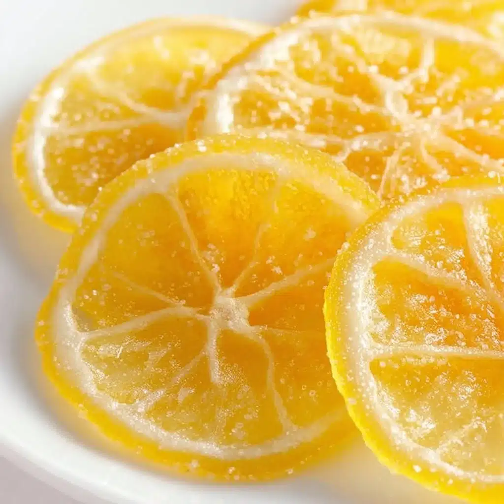Delicious candied lemon slices for baking and garnishing