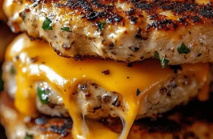 Cheddar Ranch Chicken Burgers