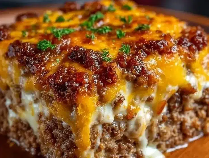 Cheesy Meatloaf Casserole