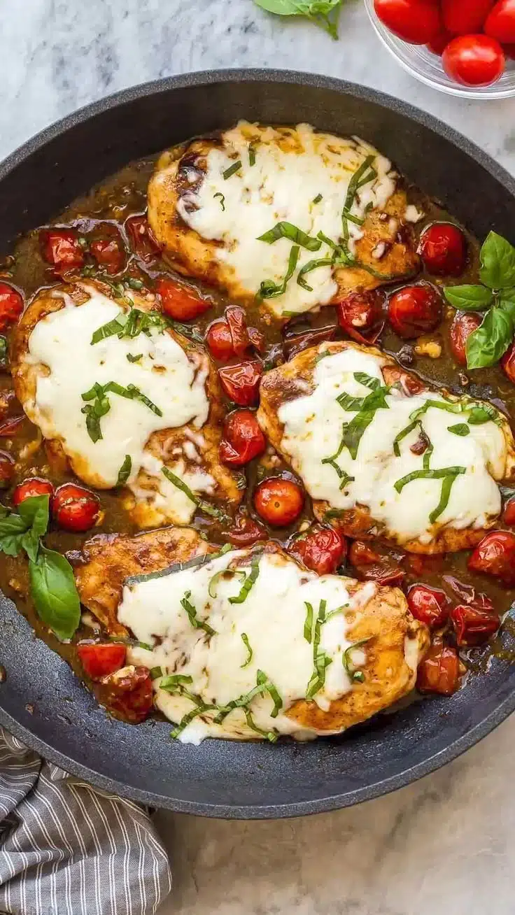 Chicken Caprese Skillet