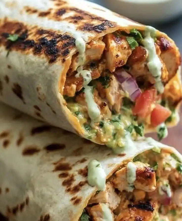 Chipotle Ranch Grilled Chicken Burrito