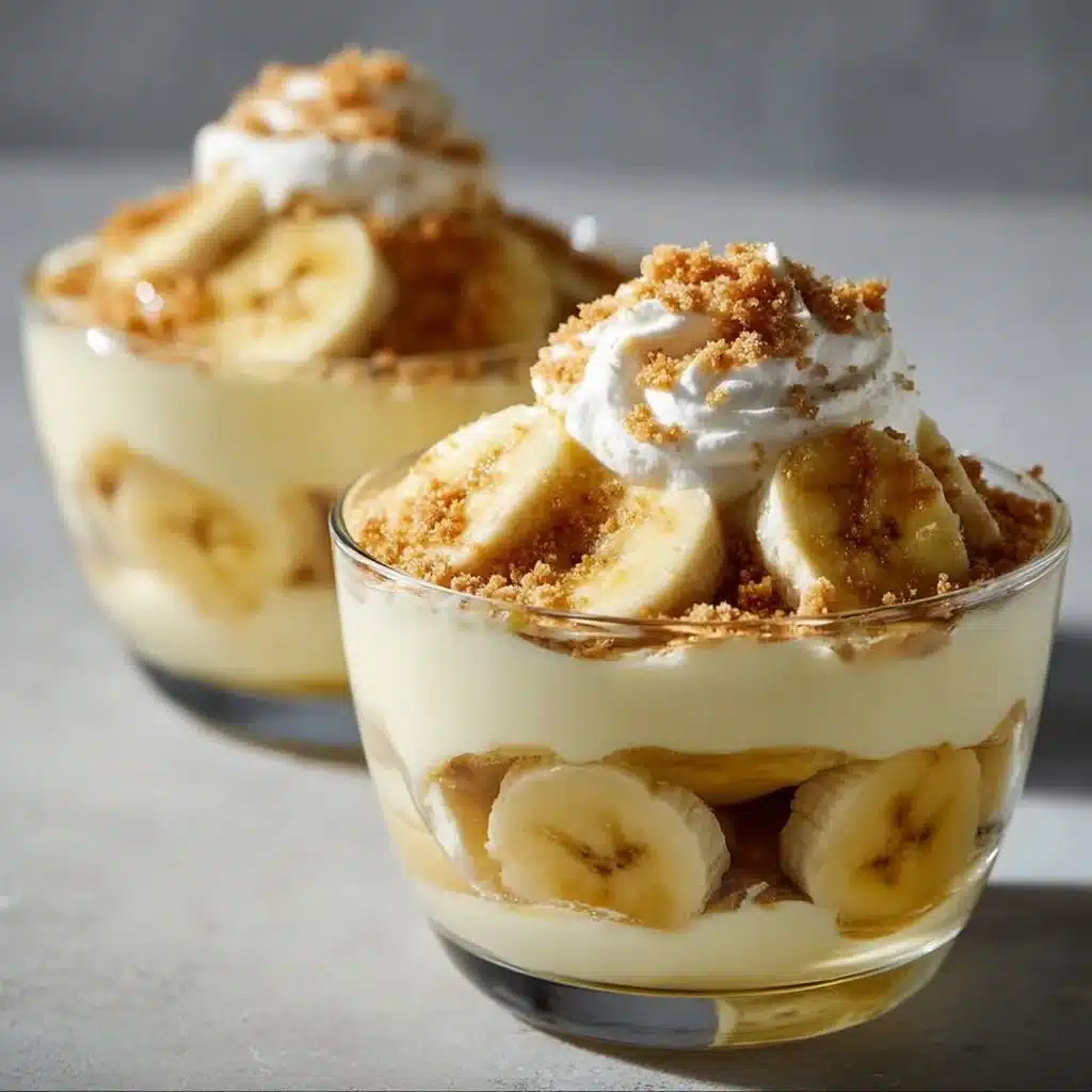 Delicious homemade cozy banana pudding served in a bowl