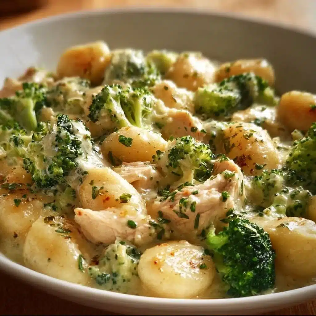 Creamy Chicken and Broccoli Gnocchi