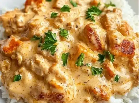 Creamy Smothered Chicken and Rice