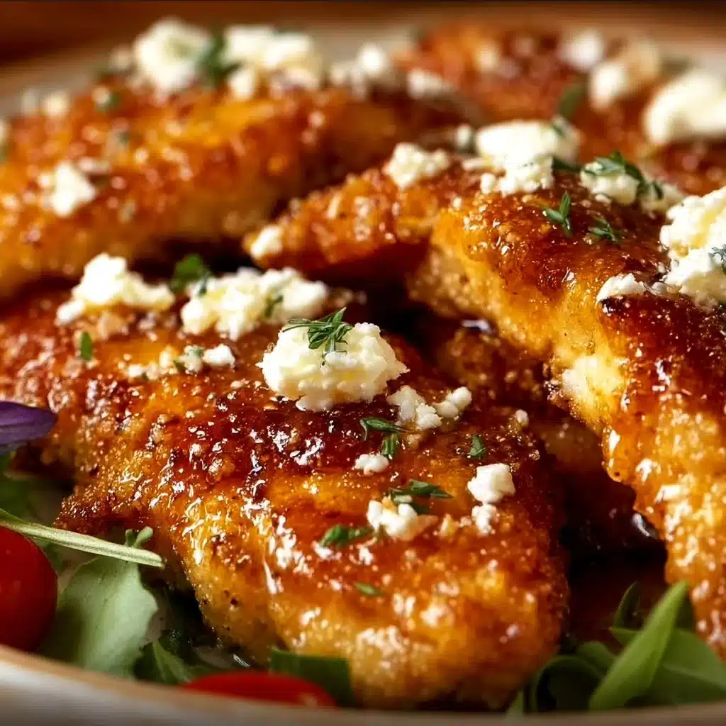 Crispy Hot Honey Feta Chicken