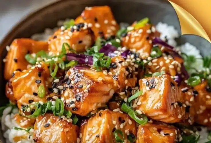 Crispy Salmon and Rice Bowl