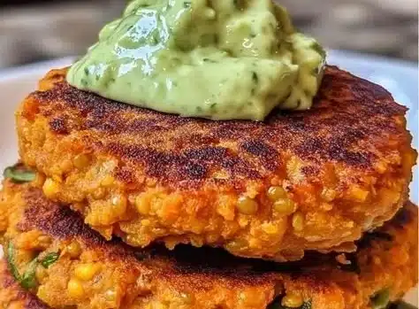 Crispy Sweet Potato and Red Lentil Patties