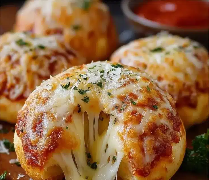 Easy Cheesy Pizza Bombs