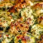 Easy chicken zucchini bake in a pan, a healthy one-pan dinner recipe