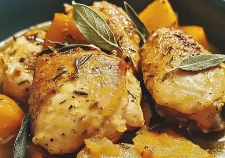 Easy Crockpot Chicken with Pumpkin and Sage That Warms Your Soul