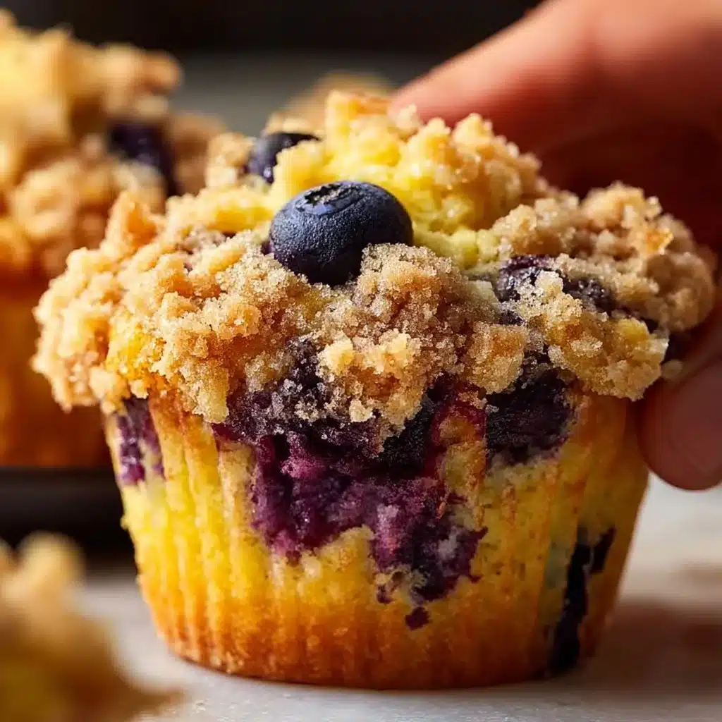 Greek Yogurt Lemon Blueberry Muffins