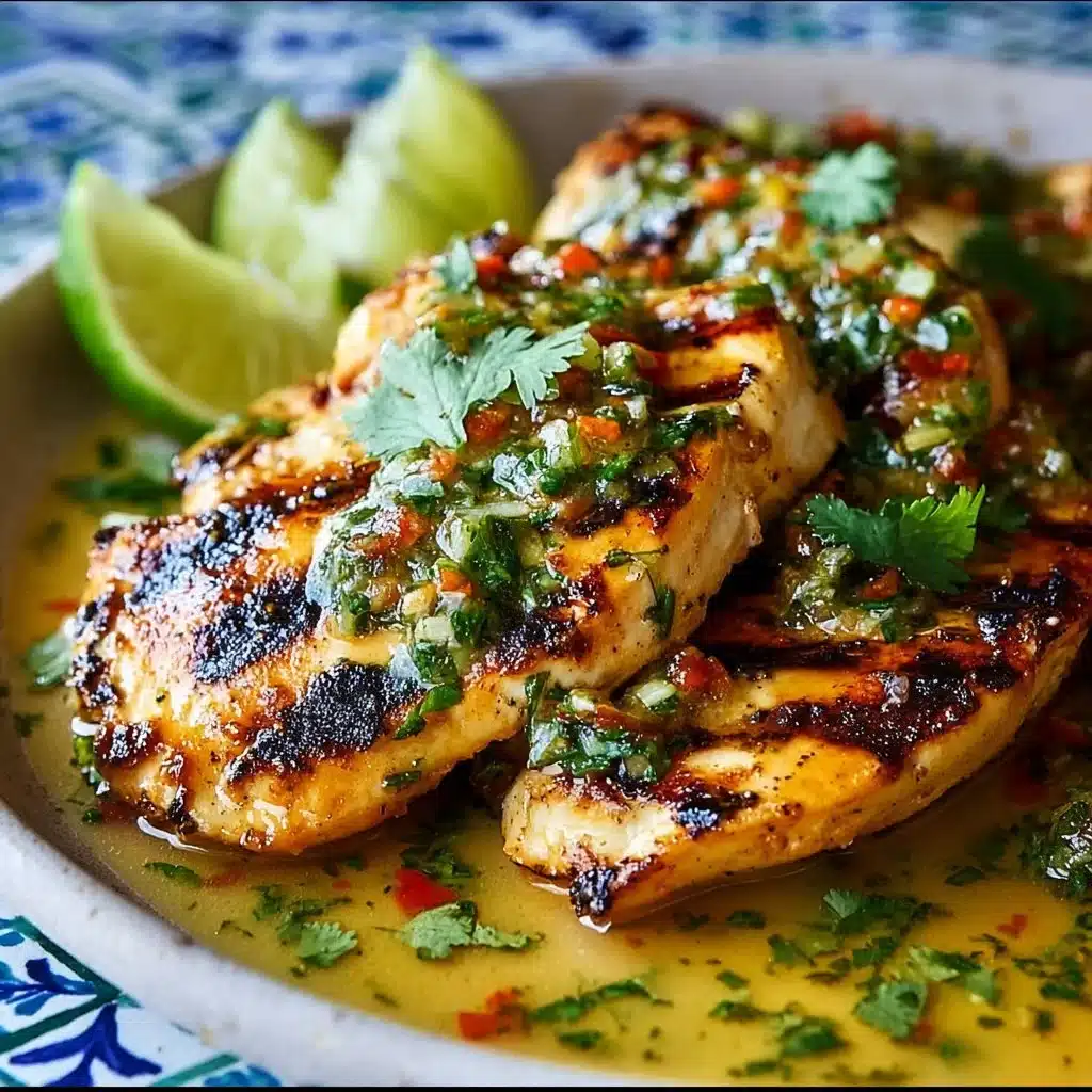 Grilled Salsa Verde Pepper Jack Chicken