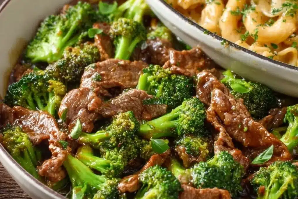 A colorful array of healthy family meals featuring fresh vegetables and lean proteins.