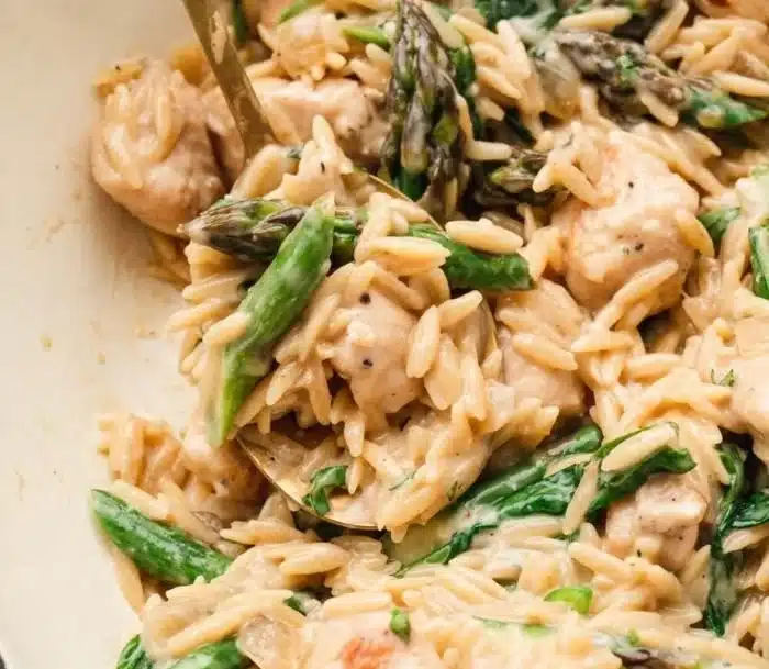 High Protein Chicken Orzo