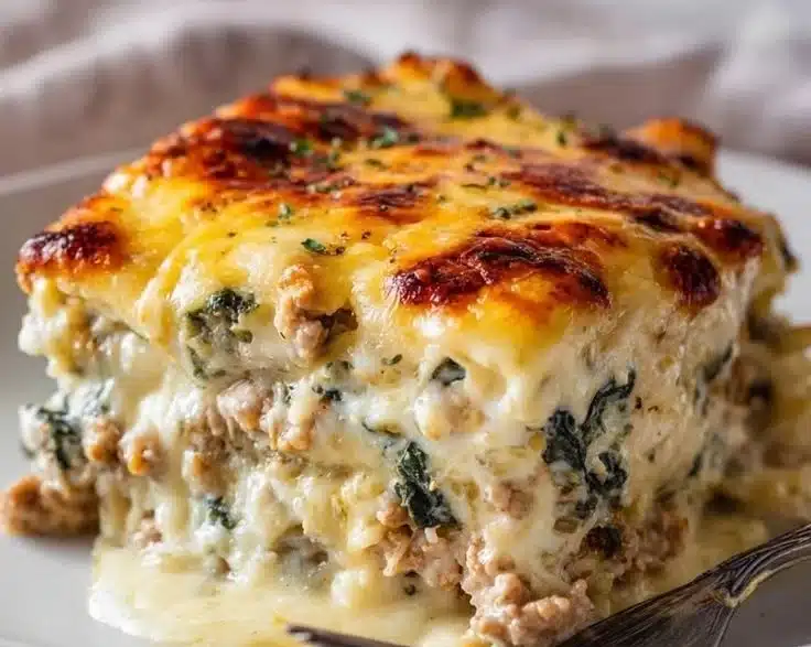 High Protein Ground Turkey Casserole (Easy, Cheesy, Family-Favorite)
