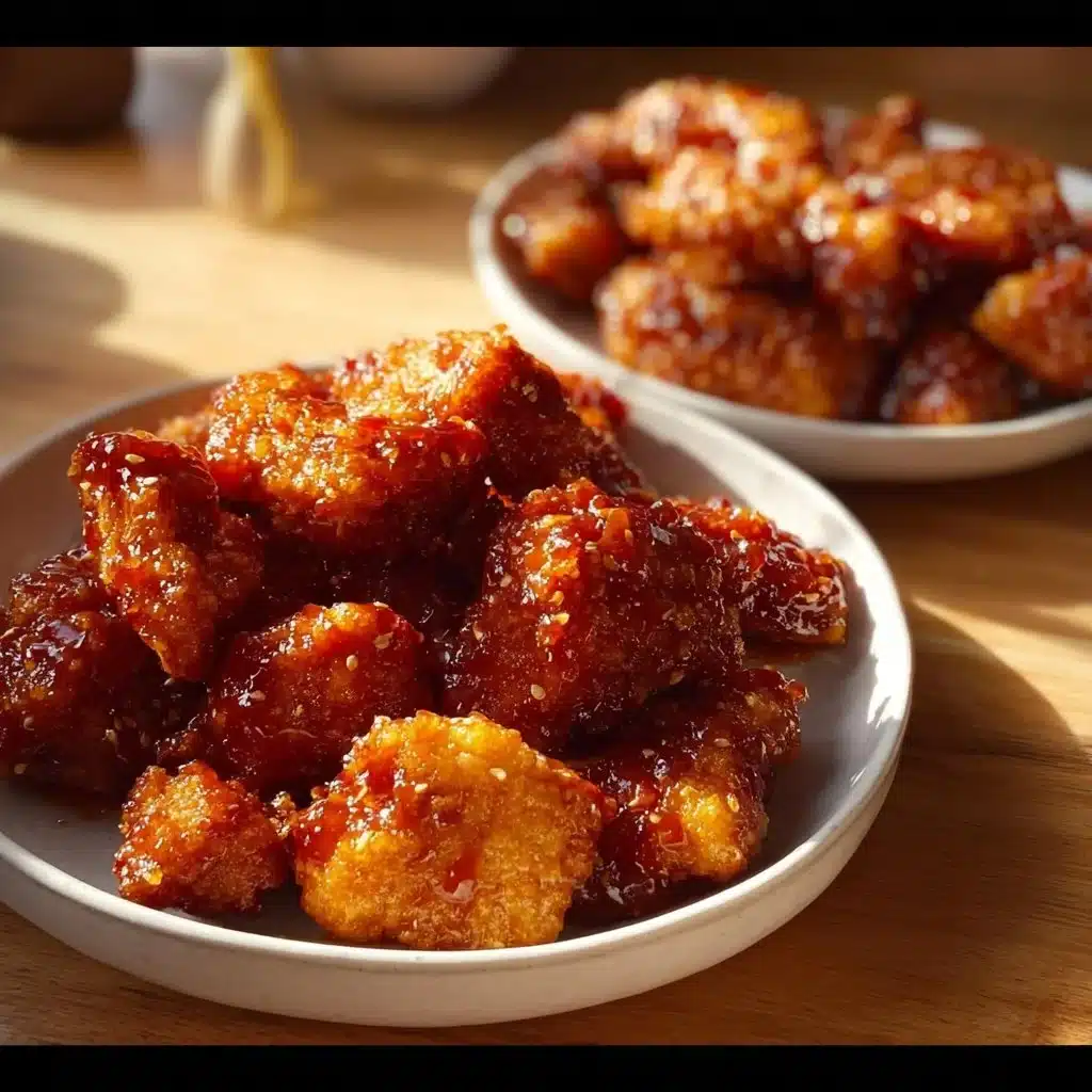 Delicious Honey BBQ Chicken Bites served as a finger food appetizer