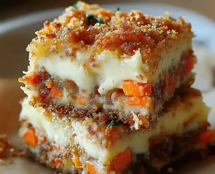 Irresistibly Indulgent Carrot Cake Cream Cheese Bars