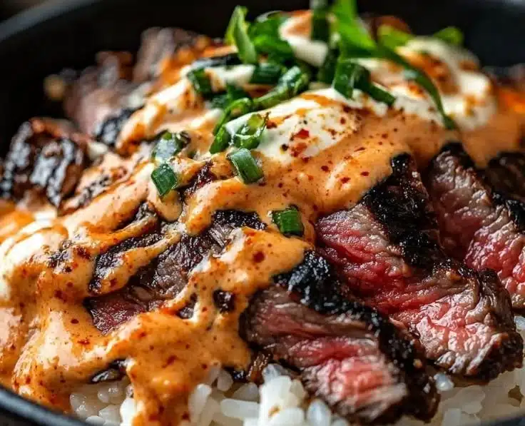 Korean BBQ Steak Rice Bowls
