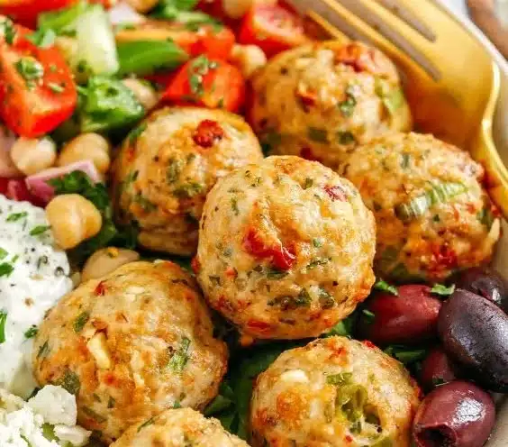 Mediterranean Chicken Meatballs