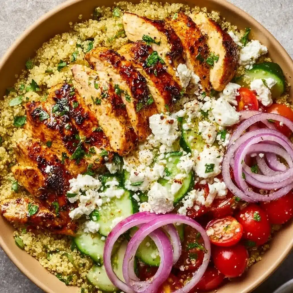 Mediterranean Lemon Chicken Bowls