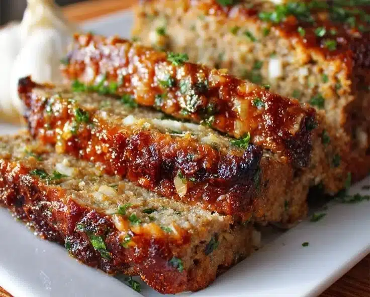 Mouthwatering Garlic Parmesan Meatloaf Recipe – Easy Comfort Food Dinner Idea