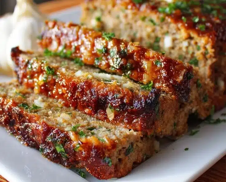 Mouthwatering Garlic Parmesan Meatloaf Recipe – Easy Comfort Food Dinner Idea