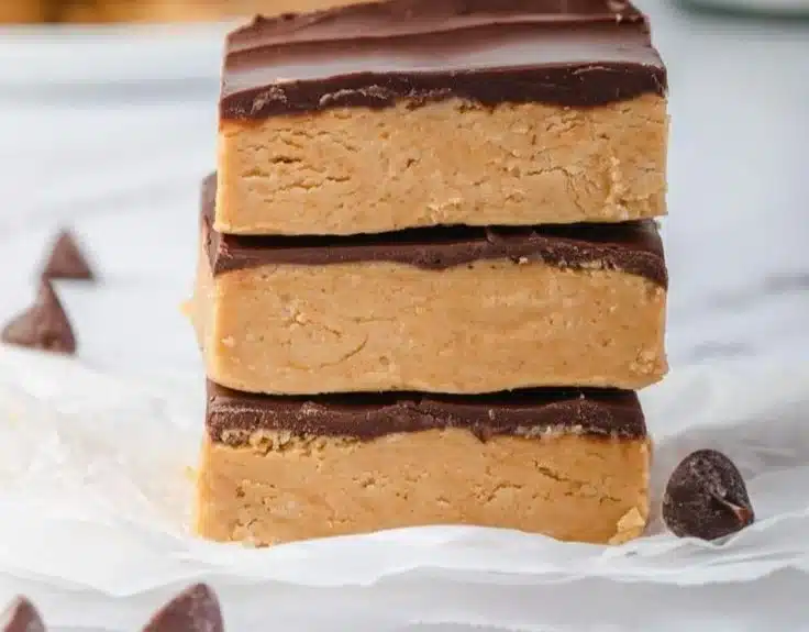 No-Bake Peanut Butter Buckeye Bars