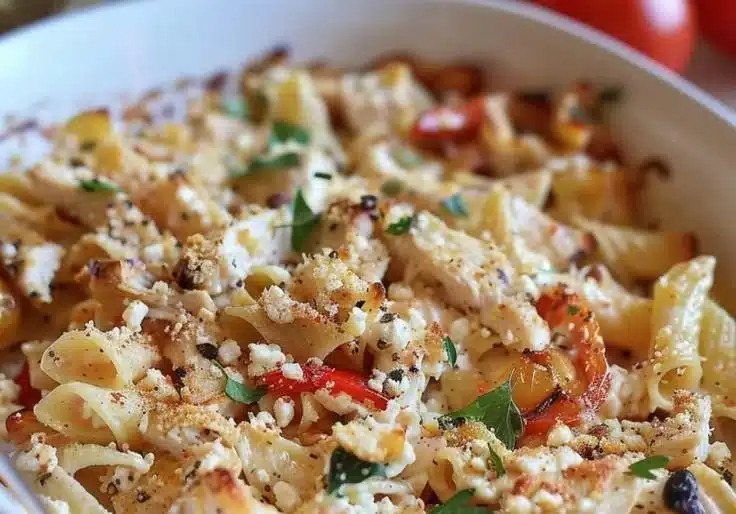 One-Pan Baked Feta Pasta with Chicken