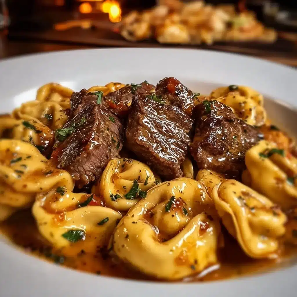 One-Pan Cowboy Butter Tortellini Steak Bites