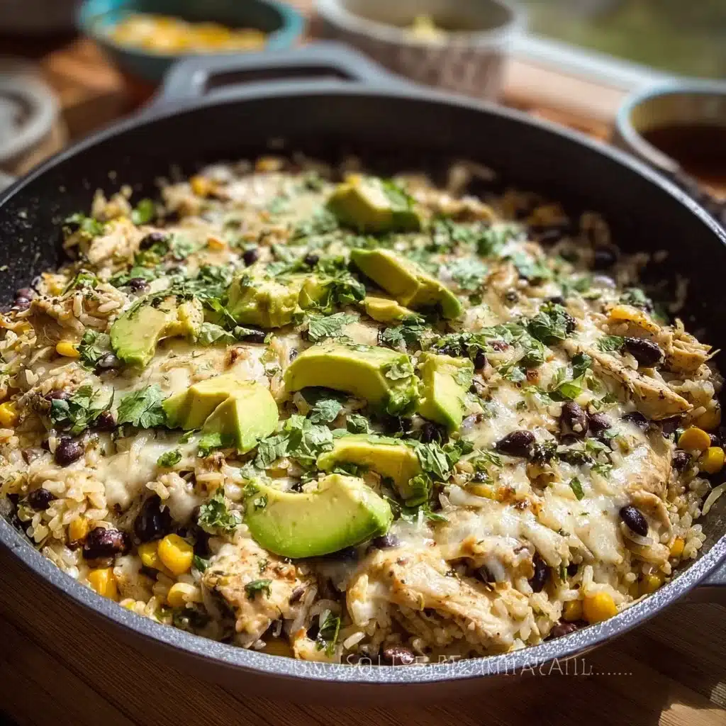 Salsa Verde Chicken & Rice Skillet
