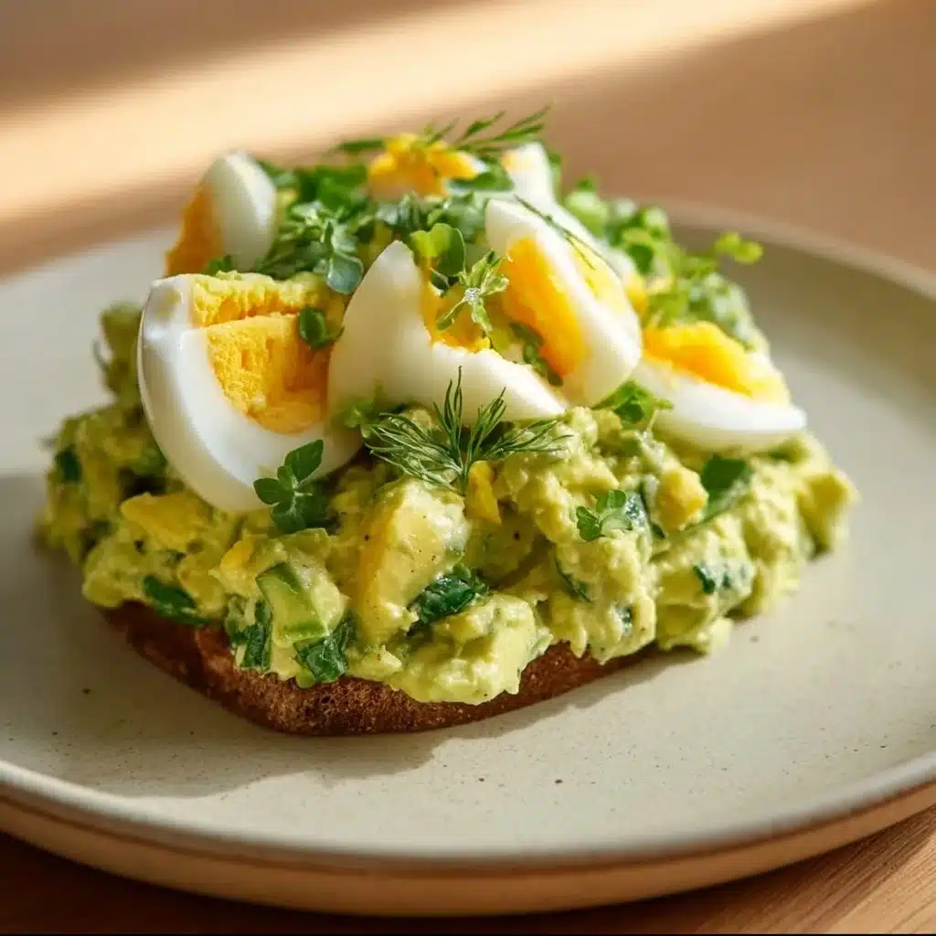 Simple & Zesty Mediterranean Avocado Egg Salad