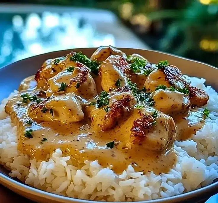 Smothered Chicken and Rice