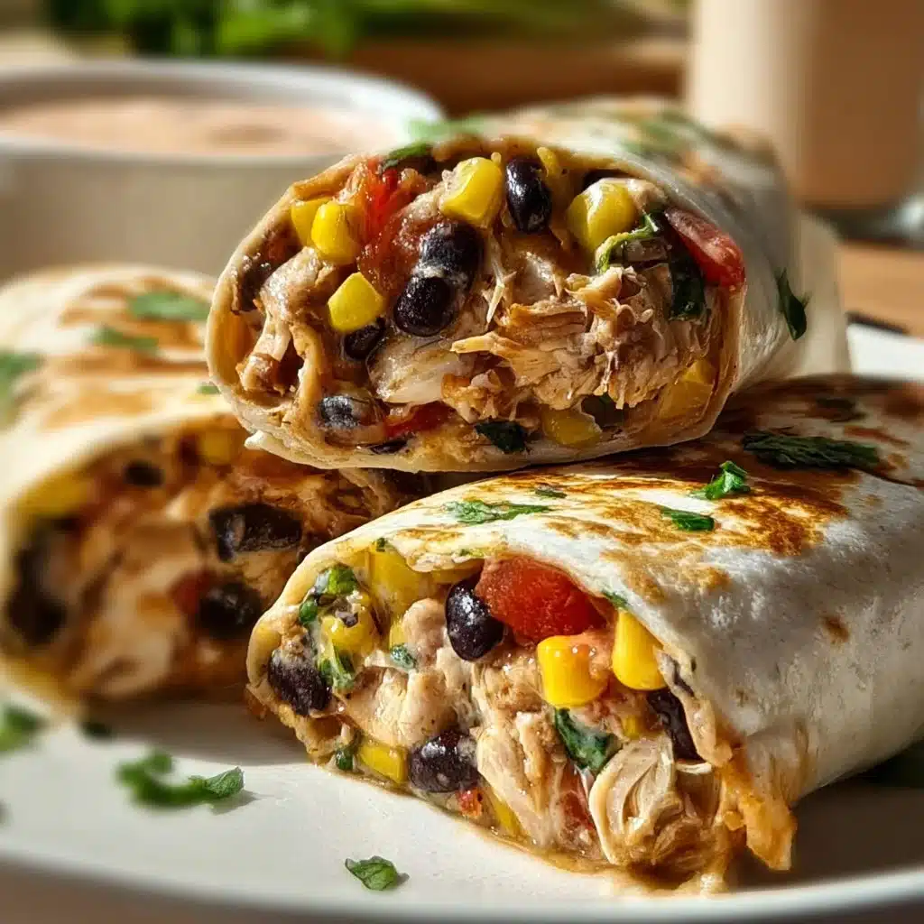 Delicious Southwest Chicken Wraps with fresh ingredients and vibrant flavors