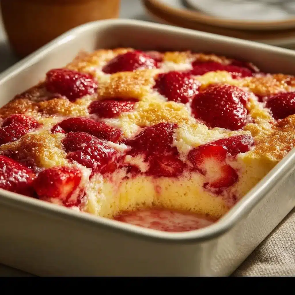 Strawberry Cheesecake Dump Cake