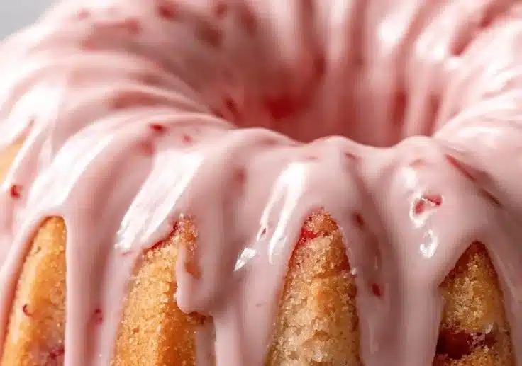 Strawberry Cream Cheese Pound Cake