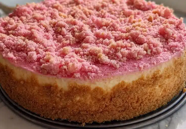 Strawberry Crunch Cheesecake