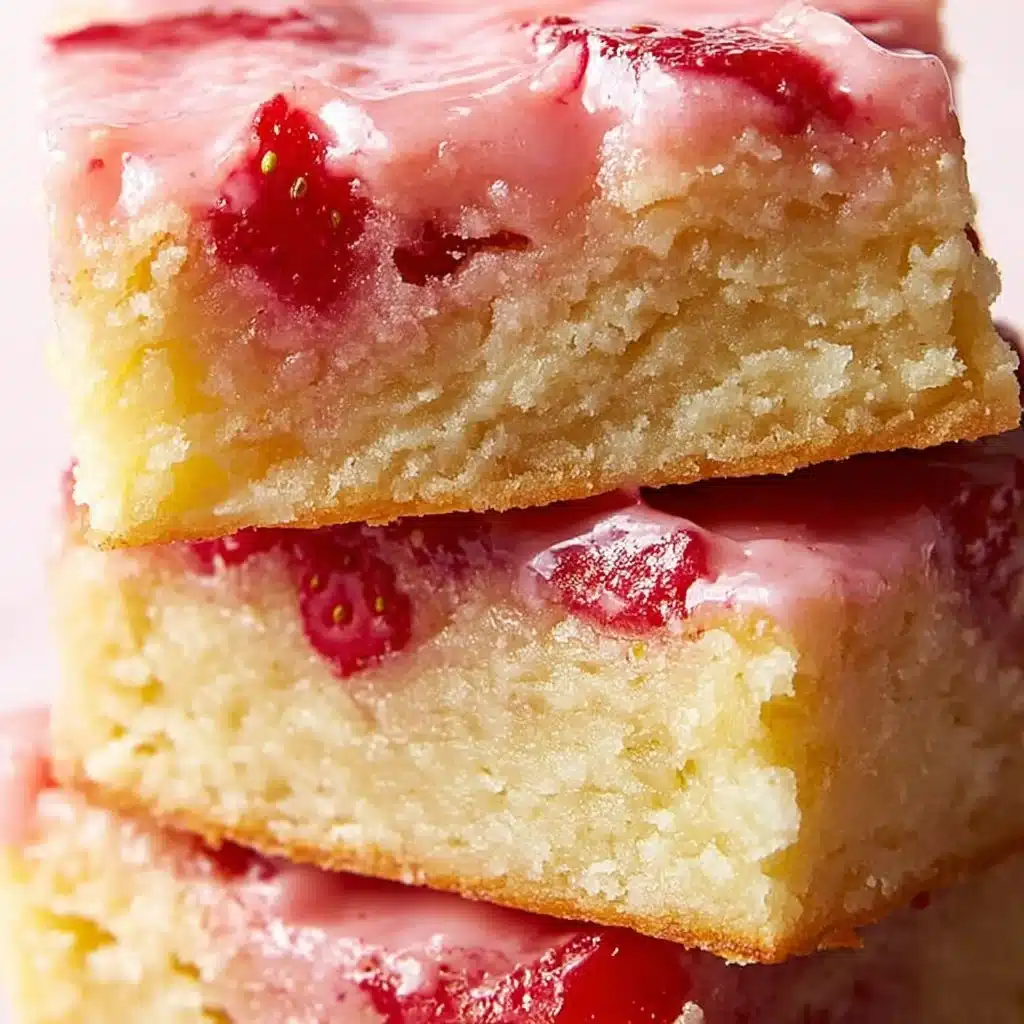 Strawberry Lemon Blondies
