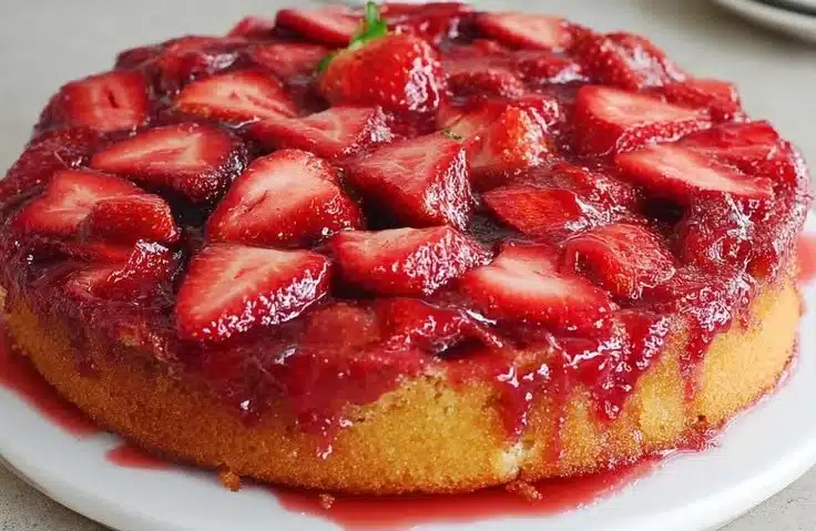 Strawberry Upside Down Cake